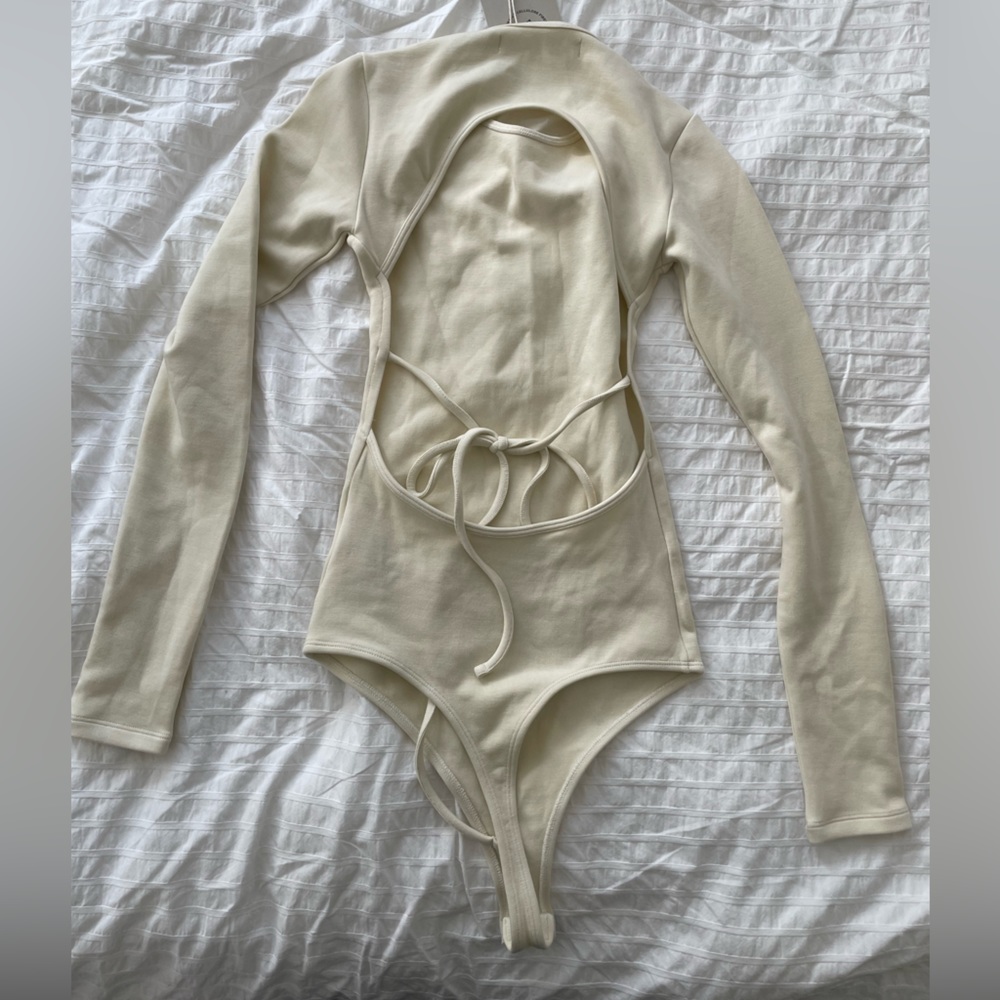Oak + Fort Open Back Bodysuit
